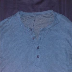 Lululemon 1/4 button down long sleeve shirt